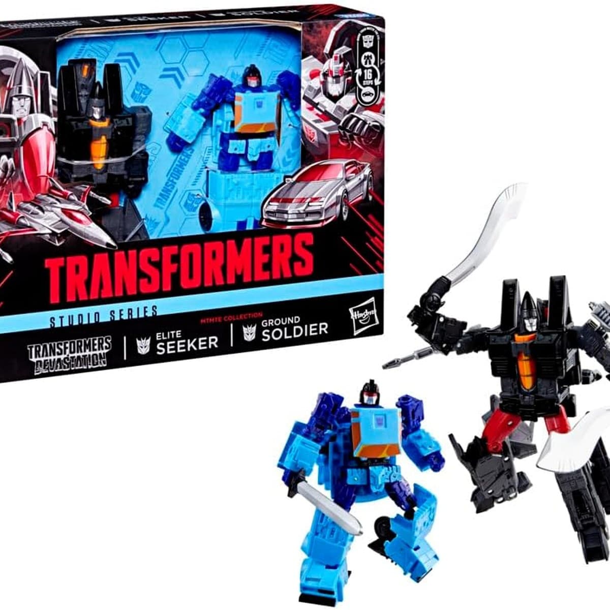 Transformers Studio Series MTMTE Collection Devastation 2-Pack (Elite Seeker & Ground Soldier)